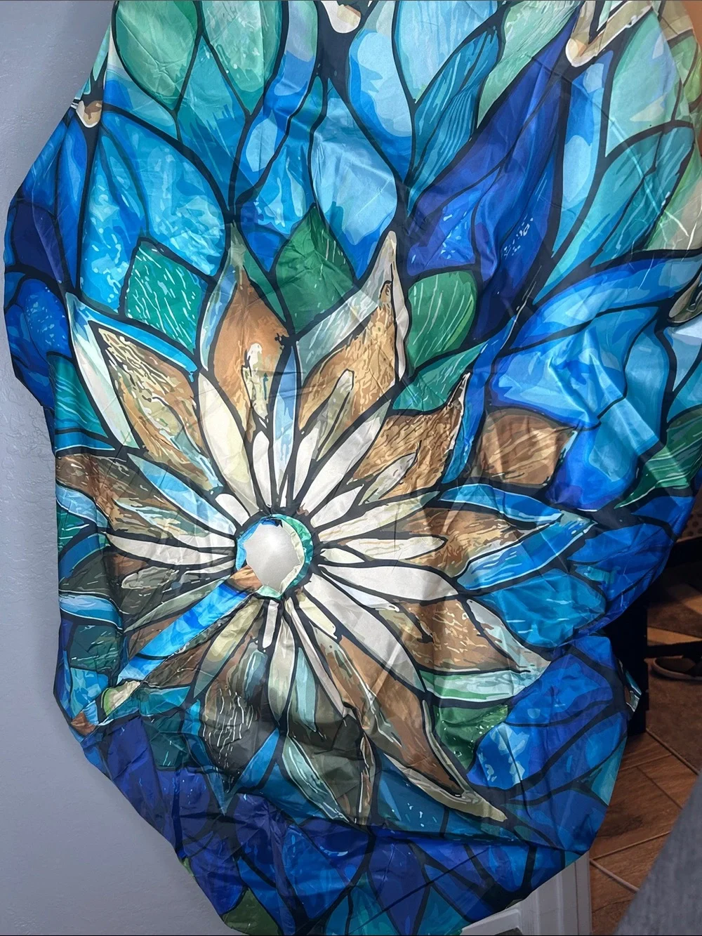 NEW Mandala Round Outdoor Tablecloth with Umbrella Hole Zipper